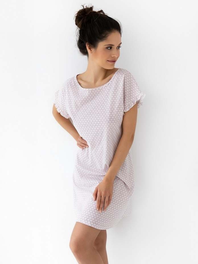 Sensis medvilniniai naktinukai trumpomis rankovėmis MARCJA