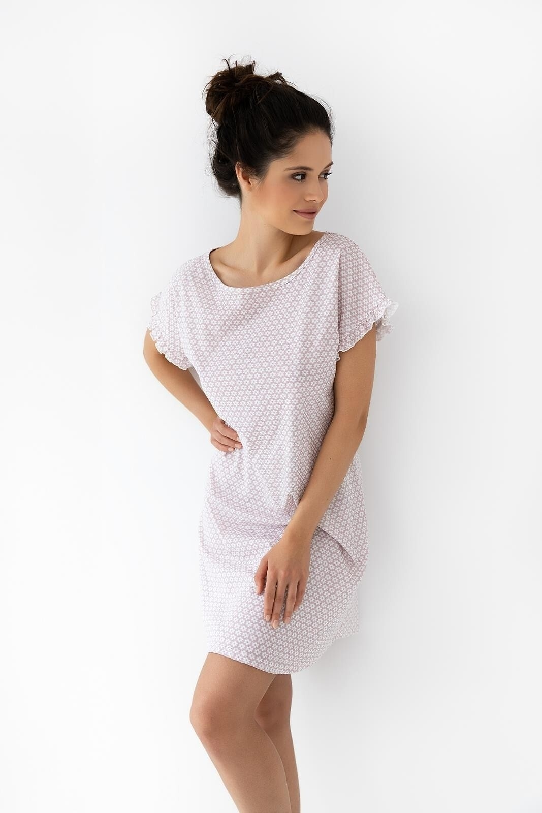 Sensis medvilniniai naktinukai trumpomis rankovėmis MARCJA