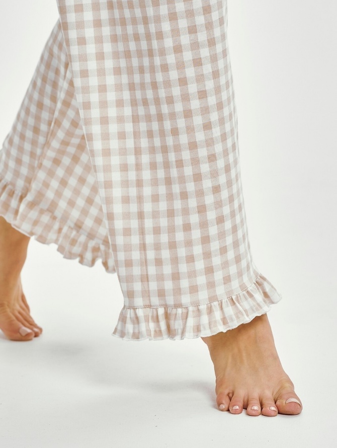 TARO ilga medvilnės pižama su kelnėmis VERA 3438 S-XL