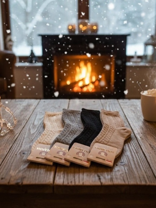 Vilnos kojinės SOXLANDIA, spalvų pasirinkimas