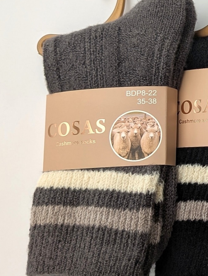 Vilnos kojinės COSAS, įvairių spalvų