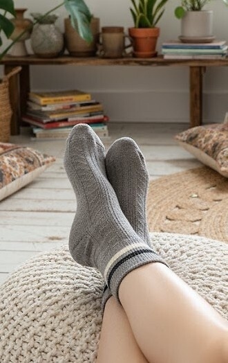 Vilnos kojinės COSAS, įvairių spalvų