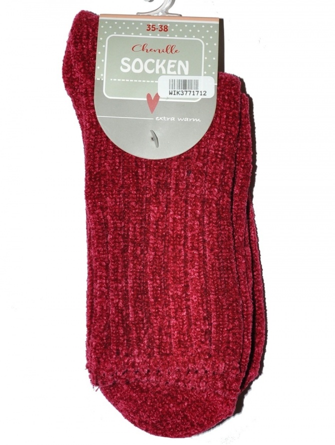 Šenilinės kojinės, įvairių spalvų