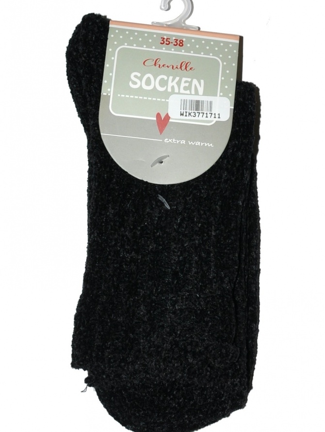 Šenilinės kojinės, įvairių spalvų