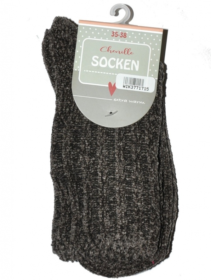 Šenilinės kojinės, įvairių spalvų