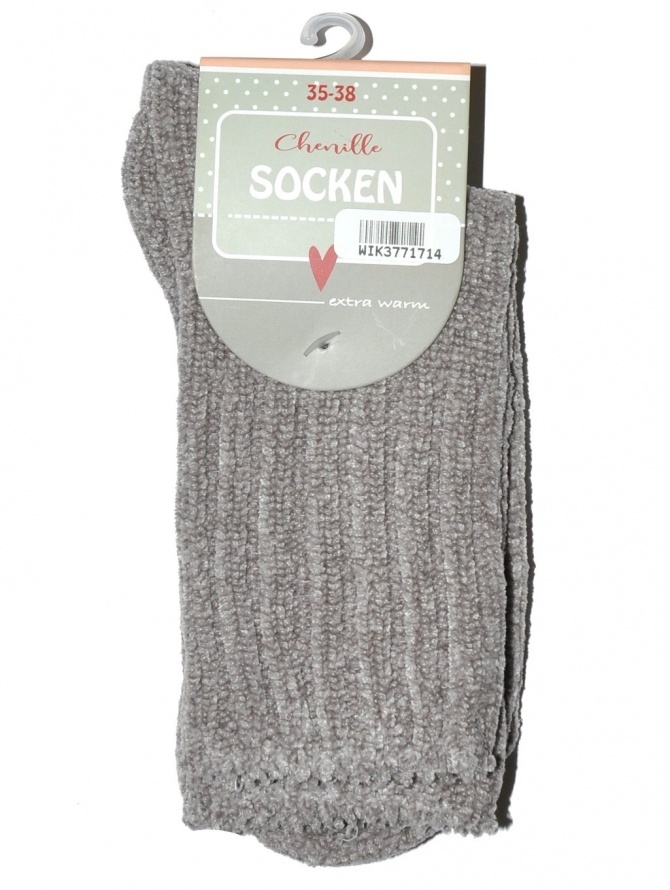 Šenilinės kojinės, įvairių spalvų