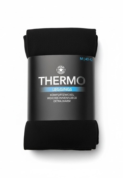 Termo leginsai su pūkeliu BLACK