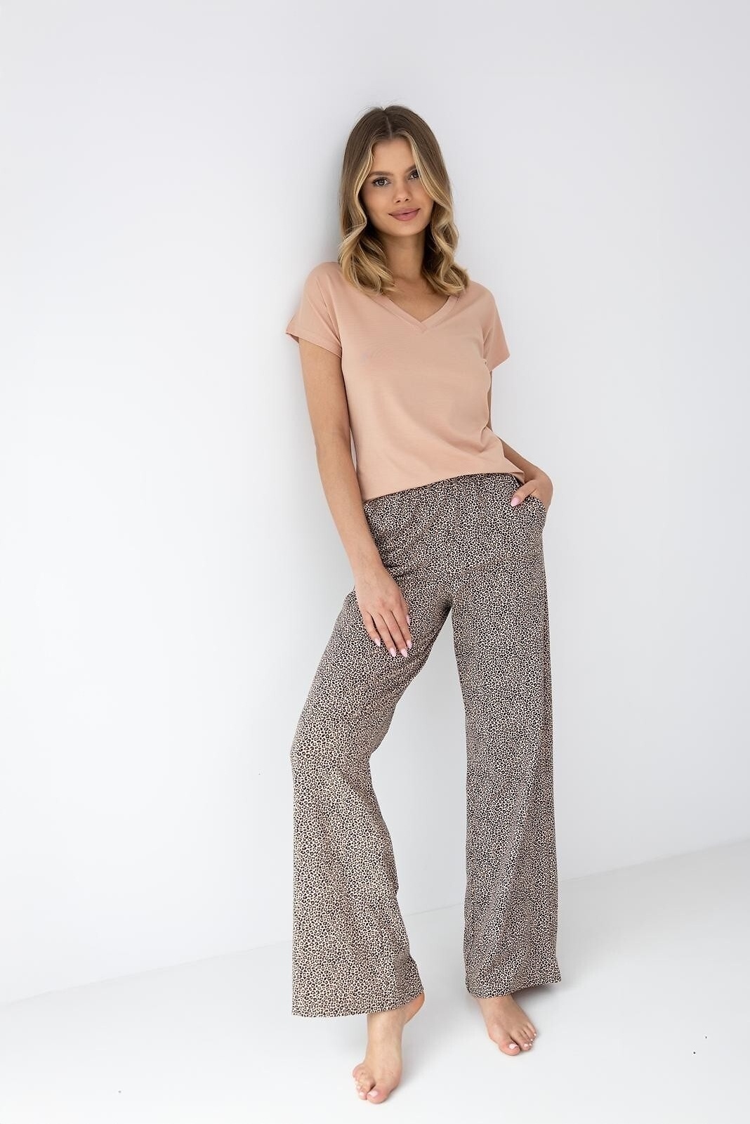 Sensis medvilnės ir bambuko pluošto pižama su ilgomis kelnėmis LIANA S-XL