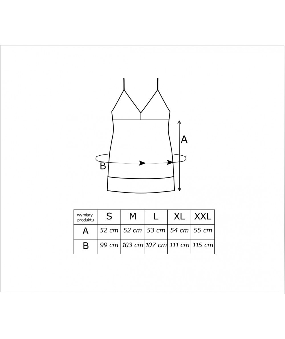 Donna viskozės naktinukai su nėriniais LEA RED
