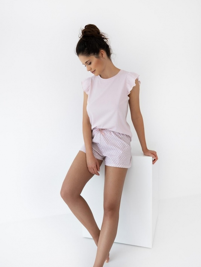 Sensis medvilnės pižama su raštuotais šortais MARCJA S-XL