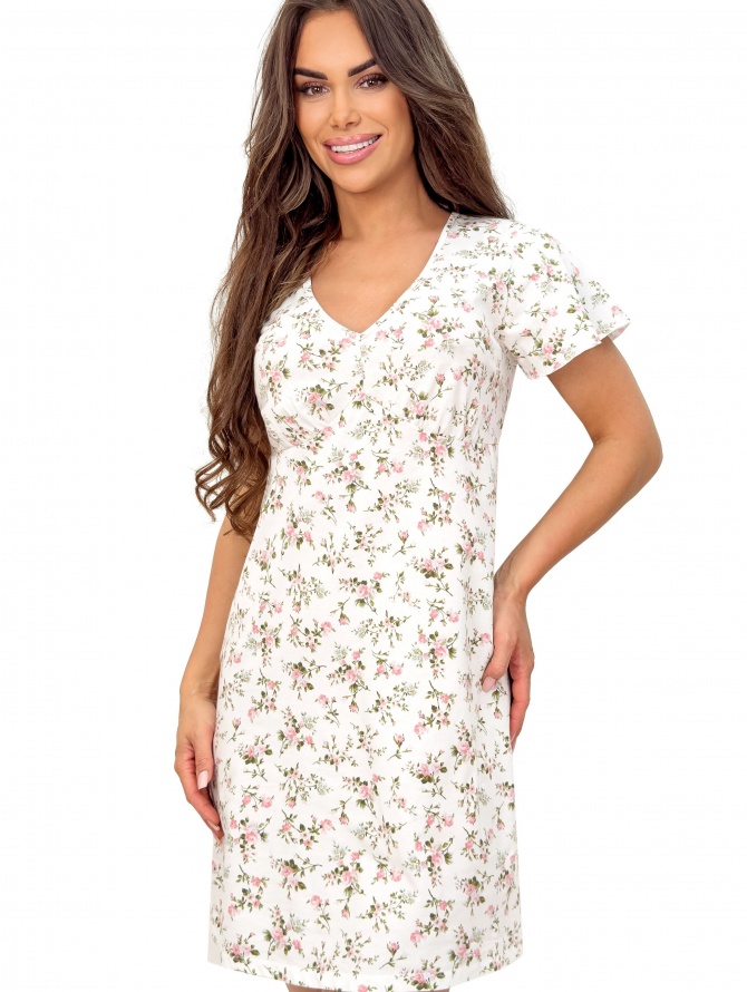 DONNA medvilniniai naktinukai EMILIA ECRU S-XXL