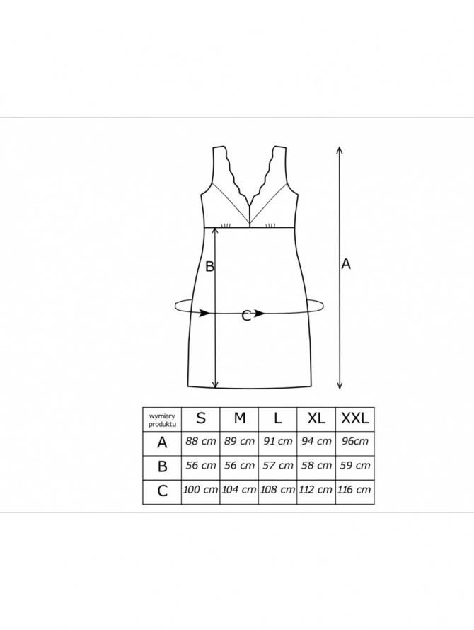 Donna naktinukai su nėriniais ANGELA 2 ECRU S-XXL | desire.lt