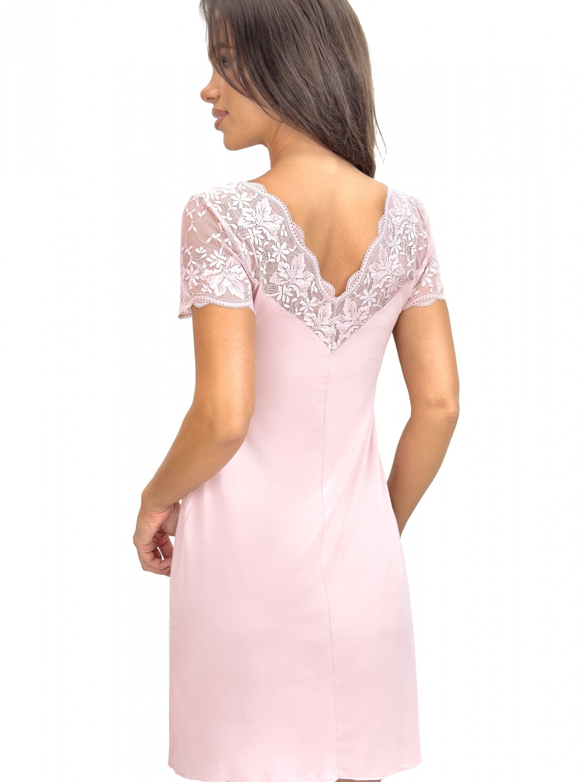 Donna naktinukai su nėriniais SONIA PINK S-XXL | desire.lt