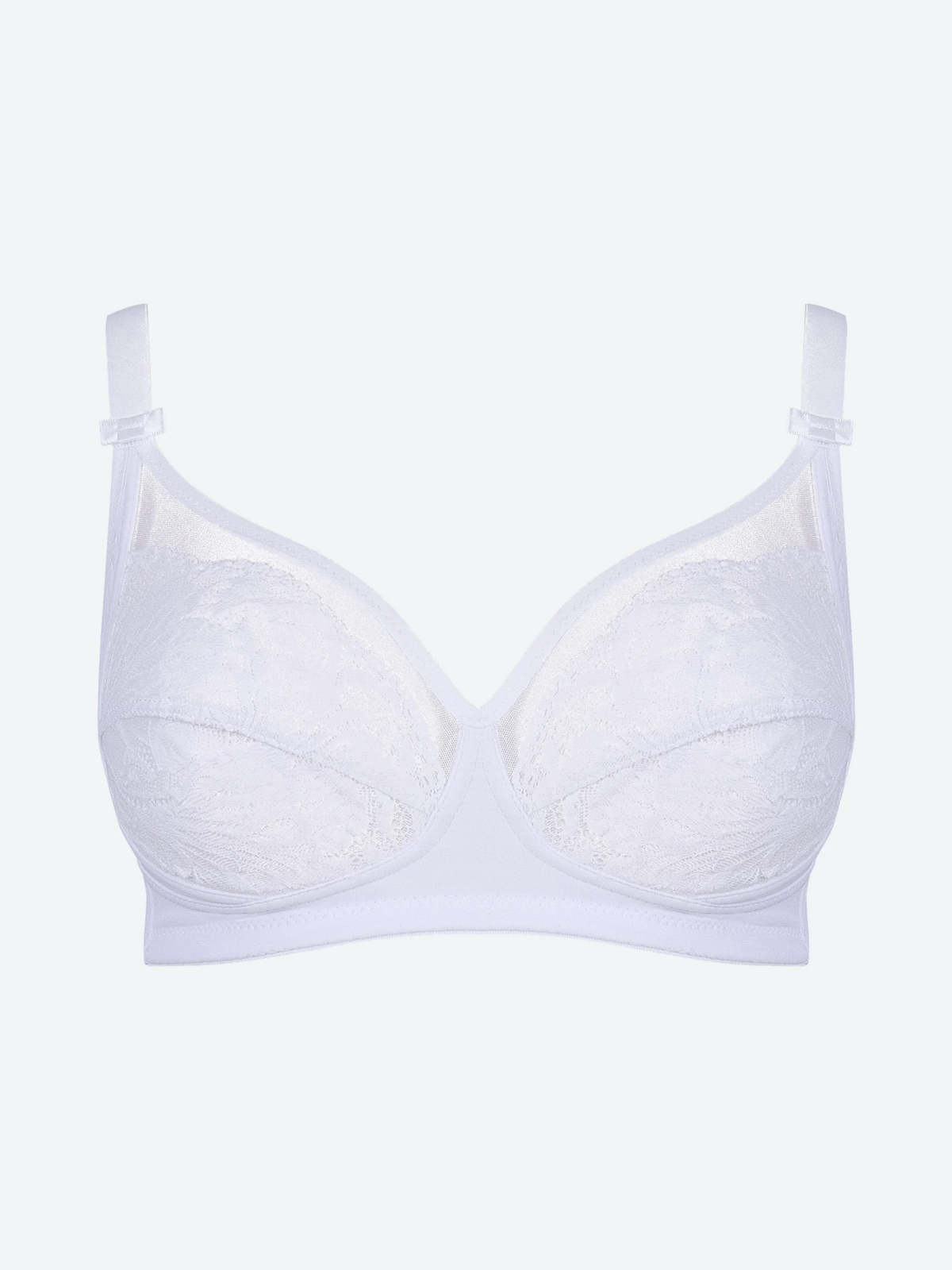 Spiman minkšta liemenėlė ALIDA BIANCO balta su nėriniais