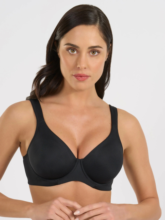 Spiman minkšta liemenėlė su lankeliais ir plačiomis petnešėlėmis 393 NERO