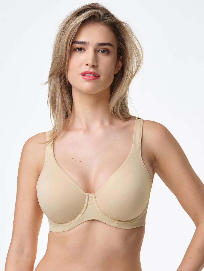 Spiman minkšta liemenėlė su lankeliais ir plačiomis petnešėlėmis 393 NUDO