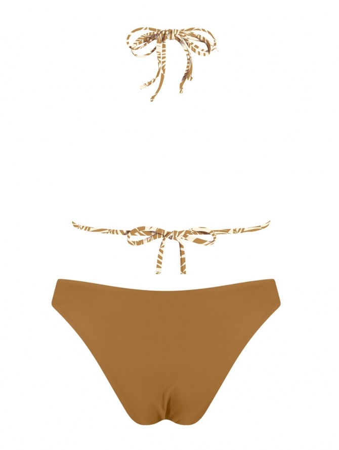 MrMiss bikini liemenėlė BROWN SUGAR FLORAL