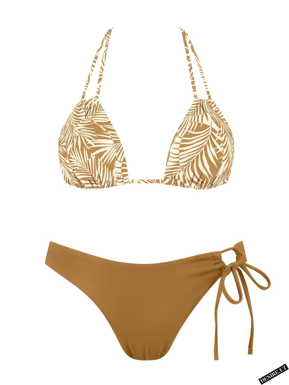 MrMiss bikini kelnaitės BROWN SUGAR FLORAL