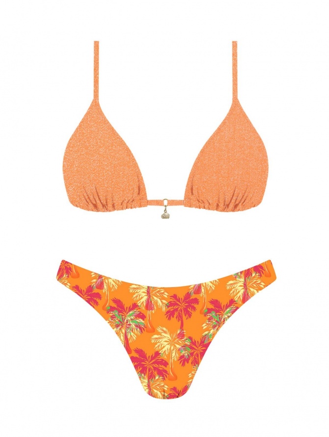 MrMiss bikini maudymosi kostiumėlis METALLIC ORANGE MIX