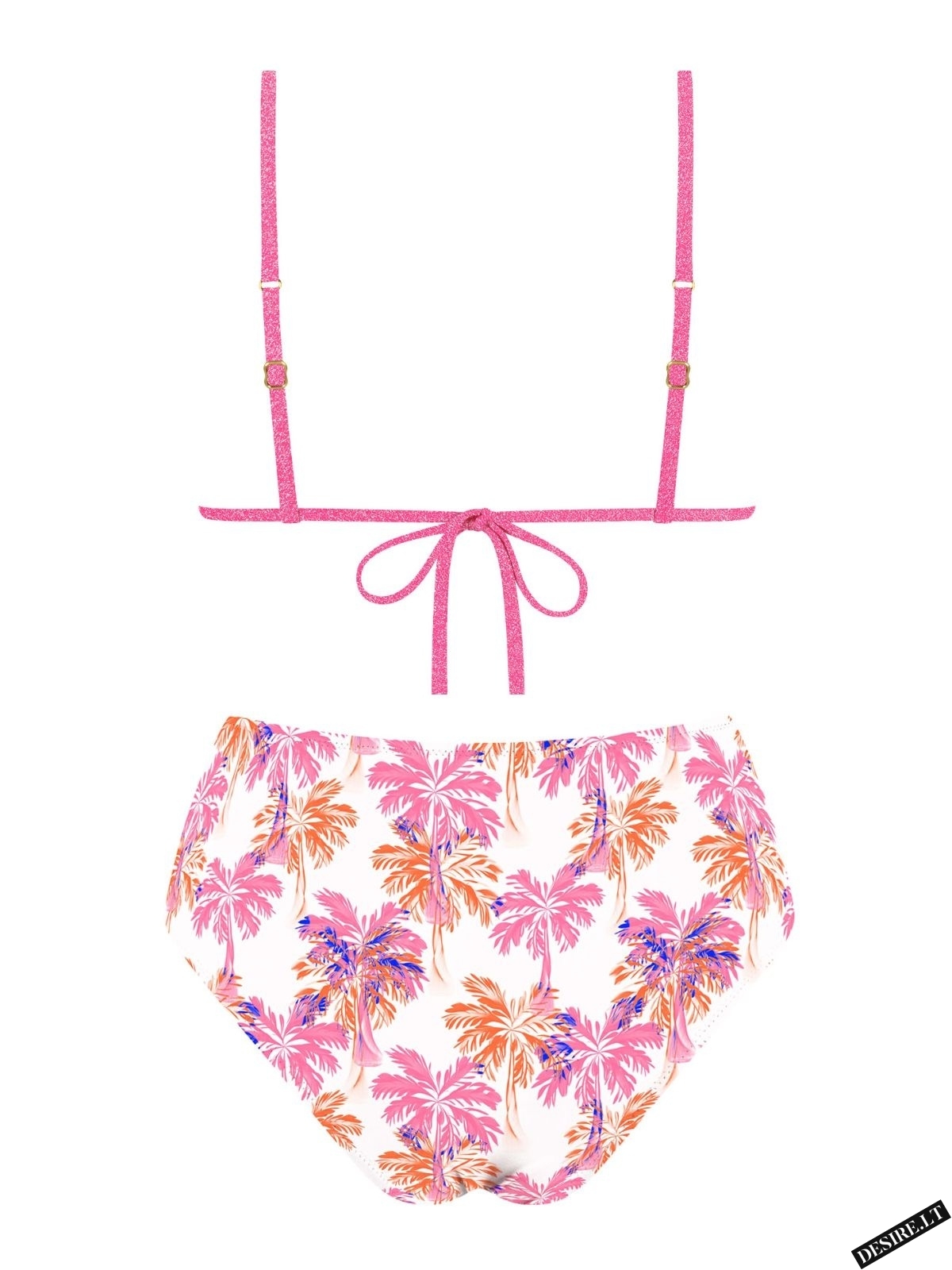 MrMiss bikini kelnaitės METALLIC PINK MIX