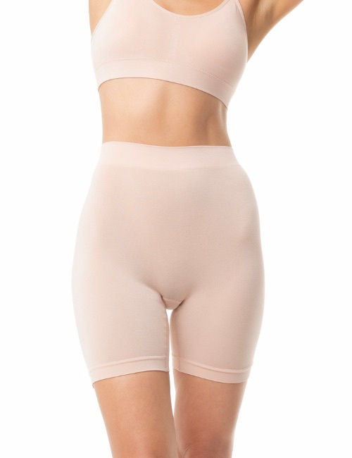 Julimex bambukiniai šortukai apsauginiai vasaros šortukai nuo šlaunų nutrynimo BAMBOO BERMUDA SHORTS NUDE S-XXL desire.lt