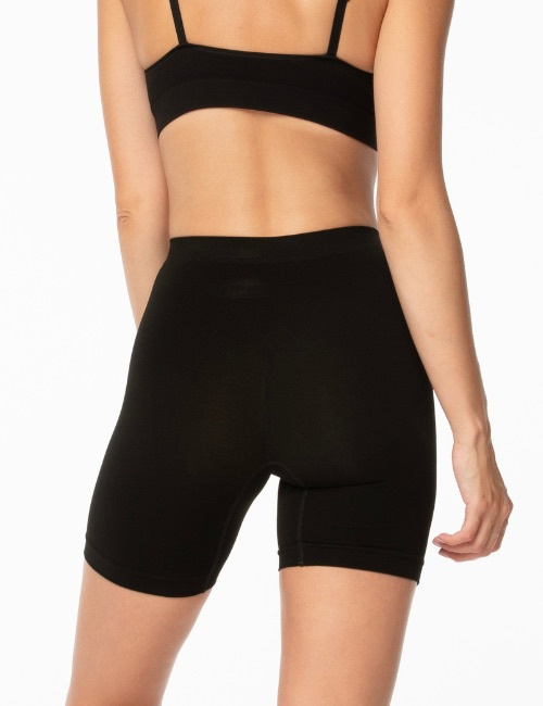 Bambukiniai šortukai BAMBOO BERMUDA SHORTS BLACK