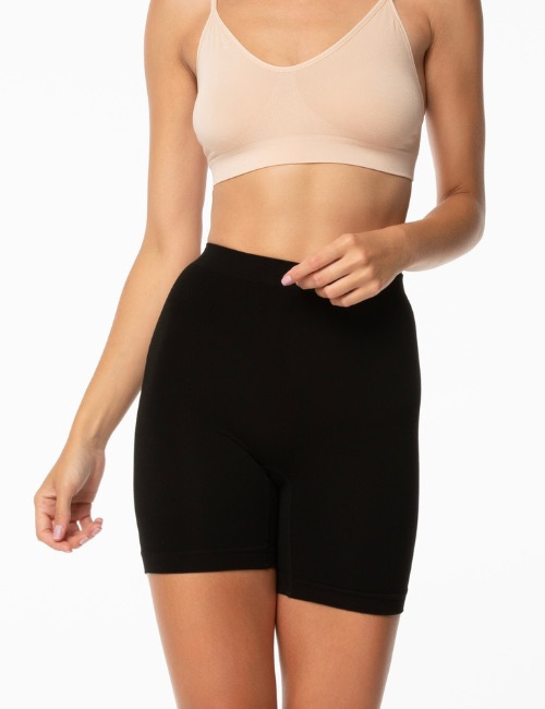 Julimex bambukiniai šortukai apsauginiai vasaros šortukai nuo šlaunų nutrynimo BAMBOO BERMUDA SHORTS BLACK S-XXL desire.lt
