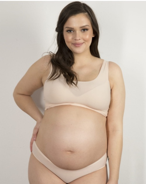 Itin tamprios Julimex klasikinės kelnaitės nėščiosioms FLEXI-ONE MAMA NUDE one-size XS-XL desire.lt