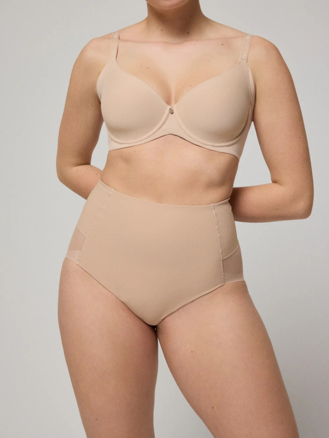 Ysabel Mora formuojančios kasdieninės klasikinės kelnaitės aukštintu juosmeniu LYDIA NUDE S-XXL desire.lt