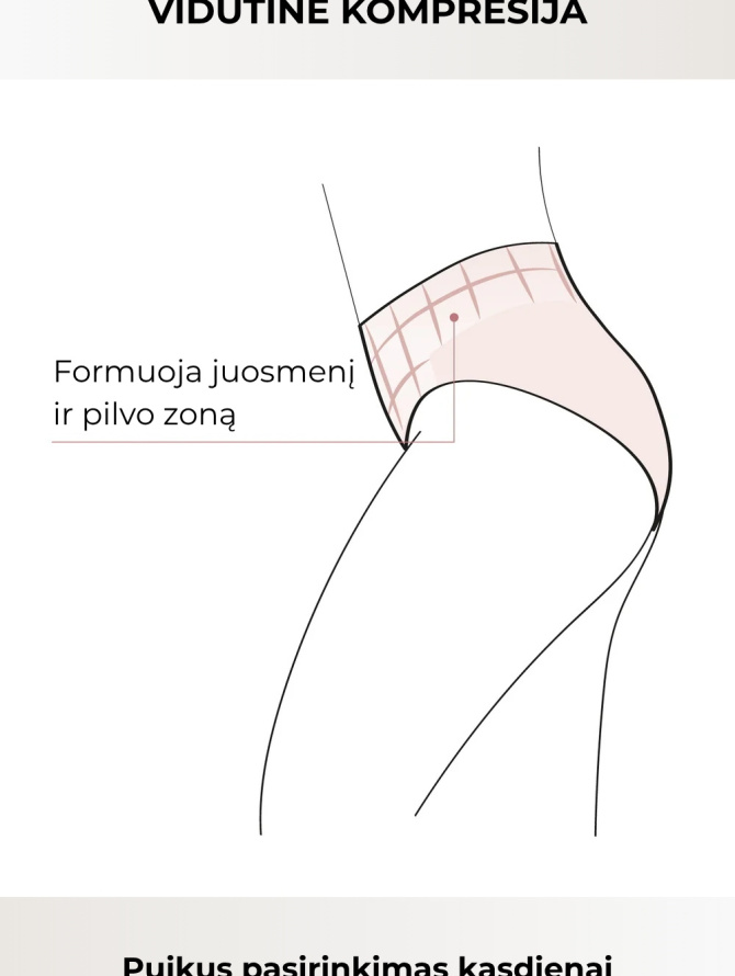 Ysabel Mora formuojančios kasdieninės klasikinės kelnaitės aukštintu juosmeniu LYDIA NUDE S-XXL desire.lt