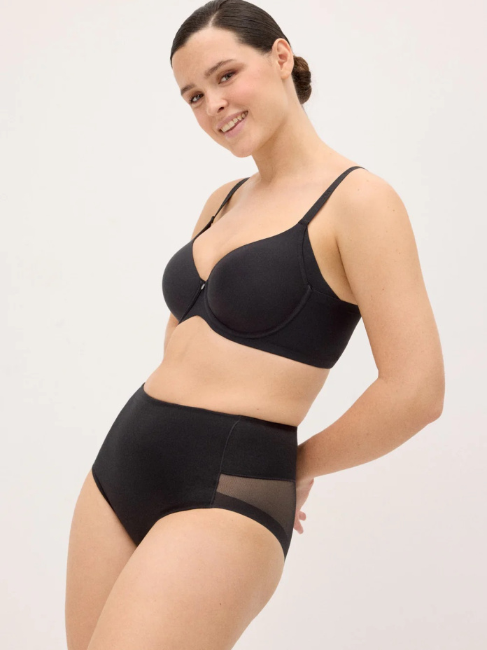 Ysabel Mora formuojančios kasdieninės klasikinės kelnaitės aukštintu juosmeniu LIDEA LIGHT BLACK S-XXL desire.lt