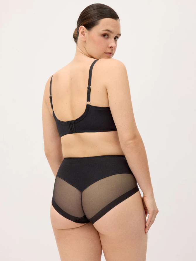 Ysabel Mora formuojančios kasdieninės klasikinės kelnaitės aukštintu juosmeniu LIDEA LIGHT BLACK S-XXL desire.lt