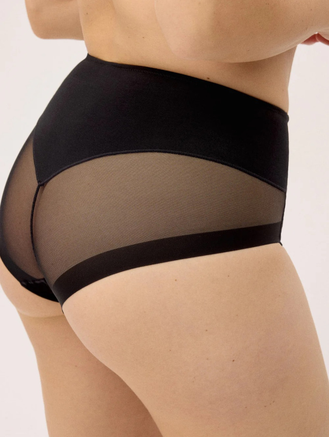 Ysabel Mora formuojančios kasdieninės klasikinės kelnaitės aukštintu juosmeniu LIDEA LIGHT BLACK S-XXL desire.lt