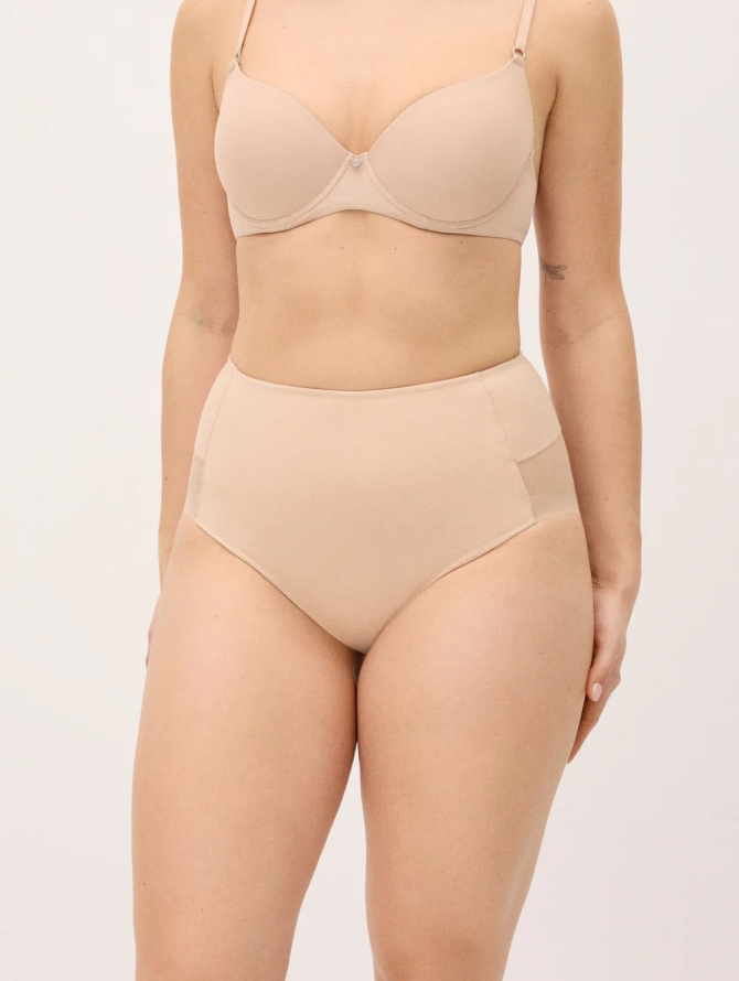 Ysabel Mora formuojančios kasdieninės klasikinės kelnaitės aukštintu juosmeniu LIDEA LIGHT NUDE S-XXL desire.lt