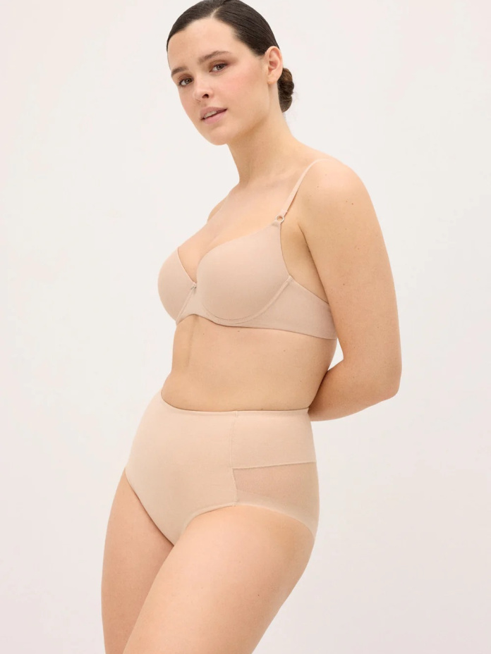 Ysabel Mora formuojančios kasdieninės klasikinės kelnaitės aukštintu juosmeniu LIDEA LIGHT NUDE S-XXL desire.lt