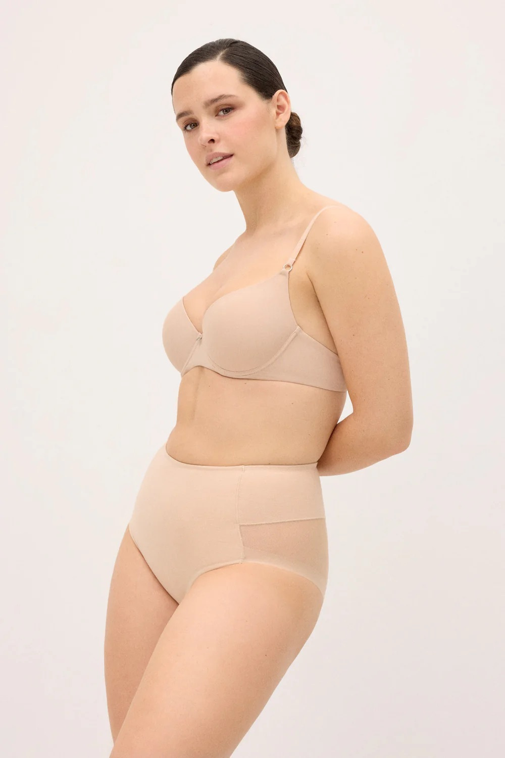 Ysabel Mora formuojančios kasdieninės klasikinės kelnaitės aukštintu juosmeniu LIDEA LIGHT NUDE S-XXL desire.lt
