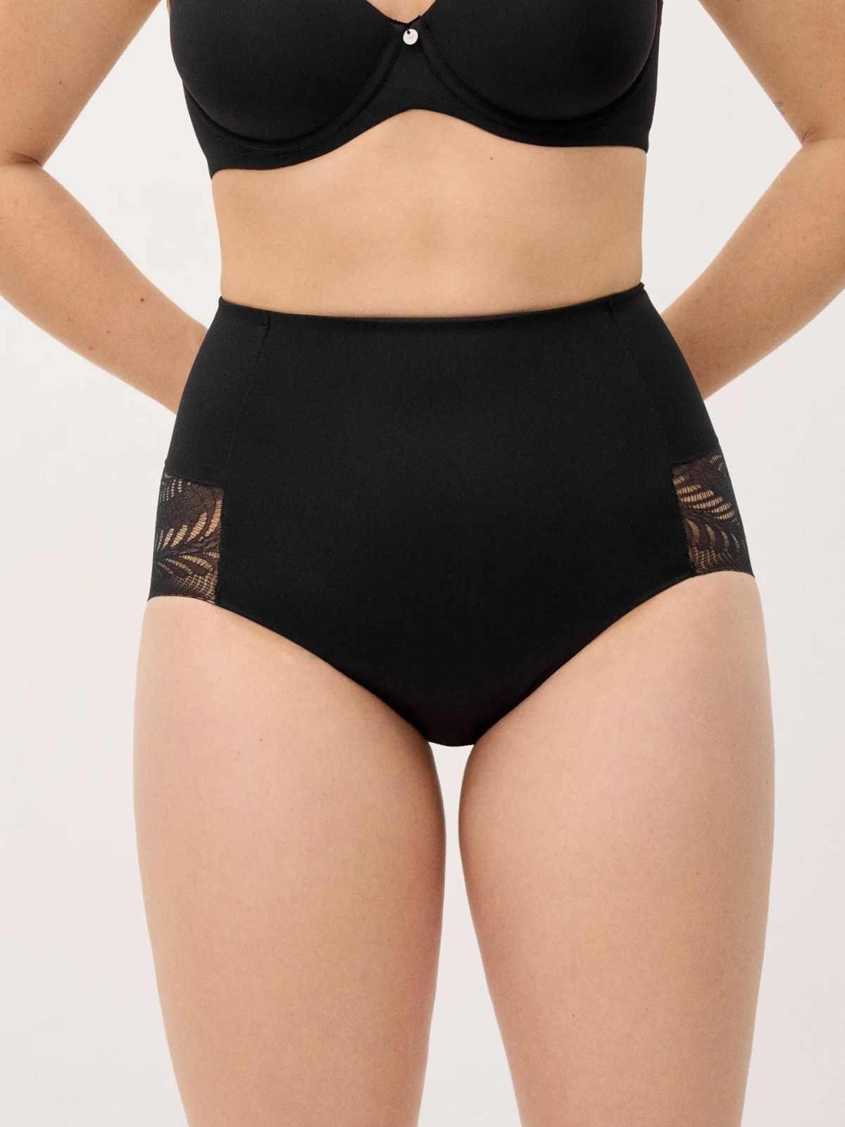 Ysabel Mora formuojančios vidutinės kompresijos klasikinės kelnaitės aukštintu juosmeniu LIDY BLACK S-XXL desire.lt
