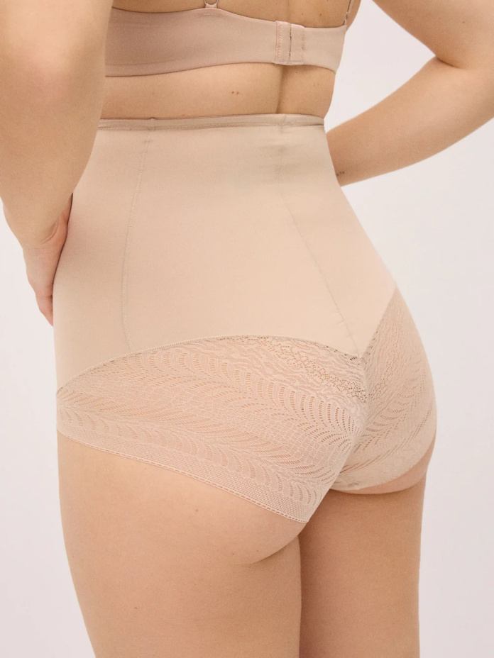 Ysabel Mora formuojančios vidutinės kompresijos klasikinės kelnaitės itin aukštu juosmeniu LIDY HIGH NUDE S-XXL desire.lt