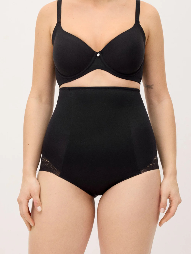 Ysabel Mora formuojančios vidutinės kompresijos klasikinės kelnaitės itin aukštu juosmeniu LIDY HIGH BLACK S-XXL desire.lt