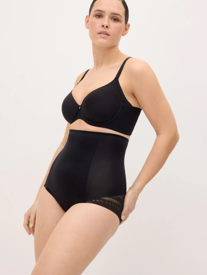 Ysabel Mora formuojančios vidutinės kompresijos klasikinės kelnaitės itin aukštu juosmeniu LIDY HIGH BLACK S-XXL desire.lt