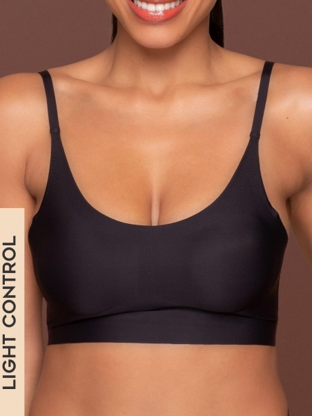 ByeBra liemenėlė TOP ROUND NECK, juodos spalvos