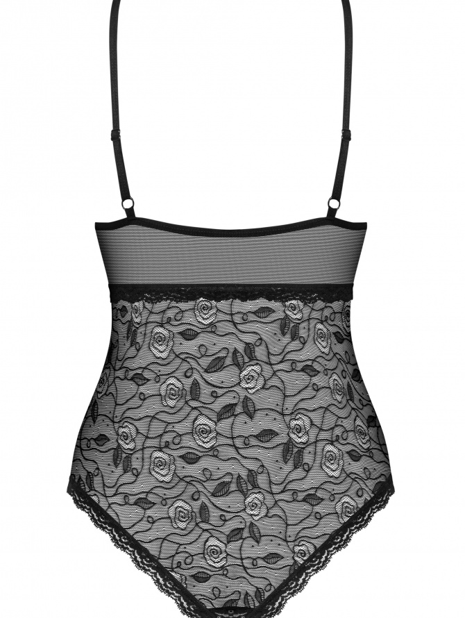 Seksualus Obsessive bodis - glaustinukė GLAM 818-TED-1, juodos spalvos