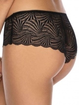 Braziliškos nėriniuotos Mat lingerie kelnaitės LOU, juodos spalvos