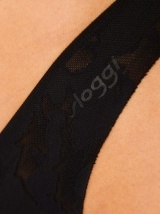 Braziliškos Sloggi ZERO FEEL Lace kelnaitės su nėriniais, juodos spalvos