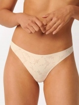 Braziliškos Sloggi ZERO FEEL Lace moteriškos kelnaitės, kreminės spalvos, su nėriniais