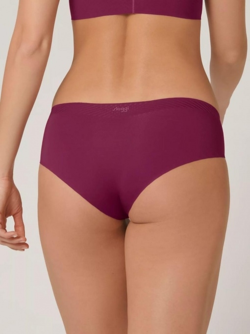 Besiūlės, lazeriu kirptos Sloggi BODY ADAPT hipster kelnaitės, tamsiai rožinės spalvos