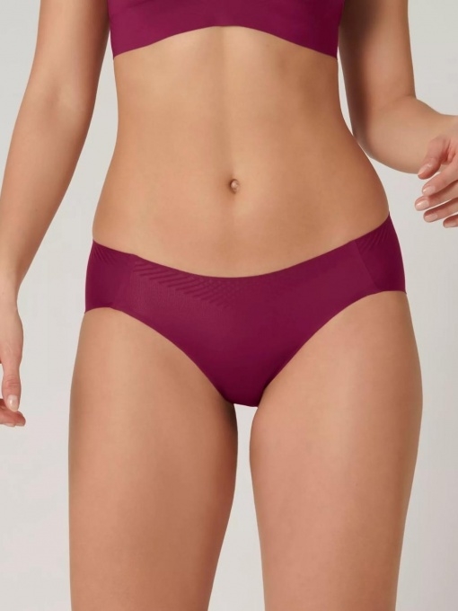 Besiūlės, lazeriu kirptos Sloggi BODY ADAPT hipster kelnaitės, tamsiai rožinės spalvos