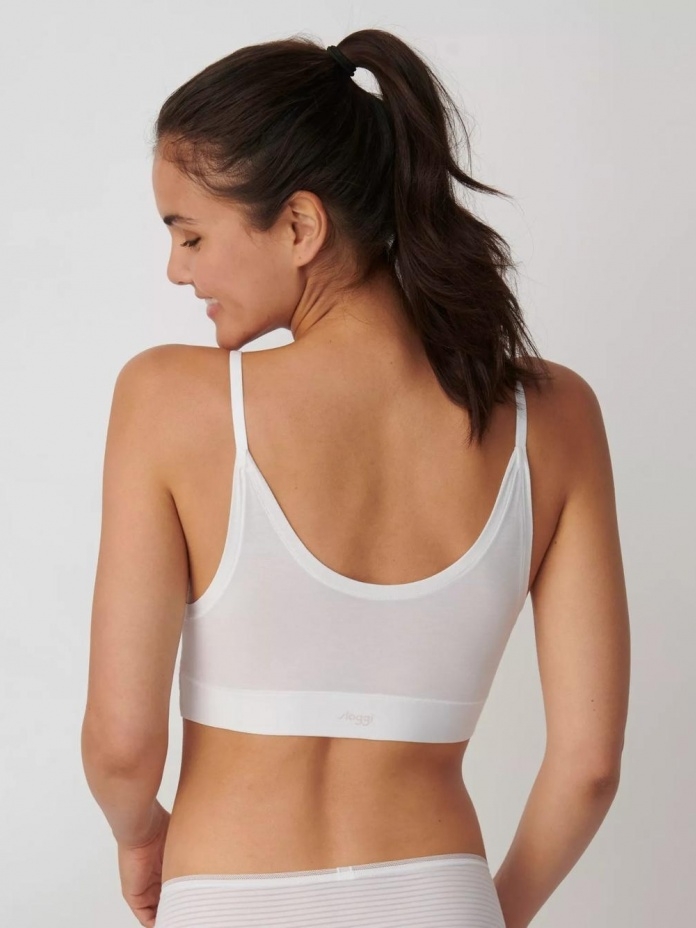 Nėriniuota Sloggi modalo braletė GO ALLROUND LACE, balta