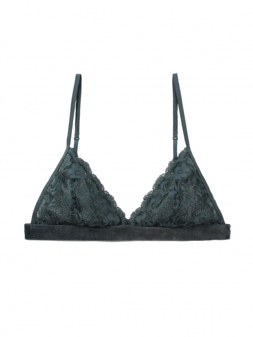 Tamsiai žalia nėriniuota MrMiss braletė LOANA