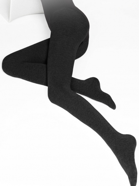 Gatta medvilninės pėdkelnės su vilna TOUCH OF WOOL, juodos spalvos